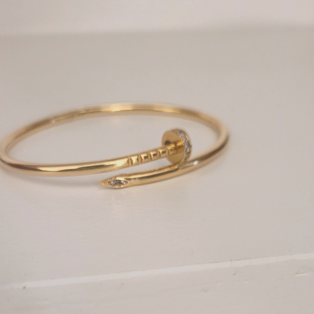 Cartier Nail Bangle with diamond - Picture 2 of 3
